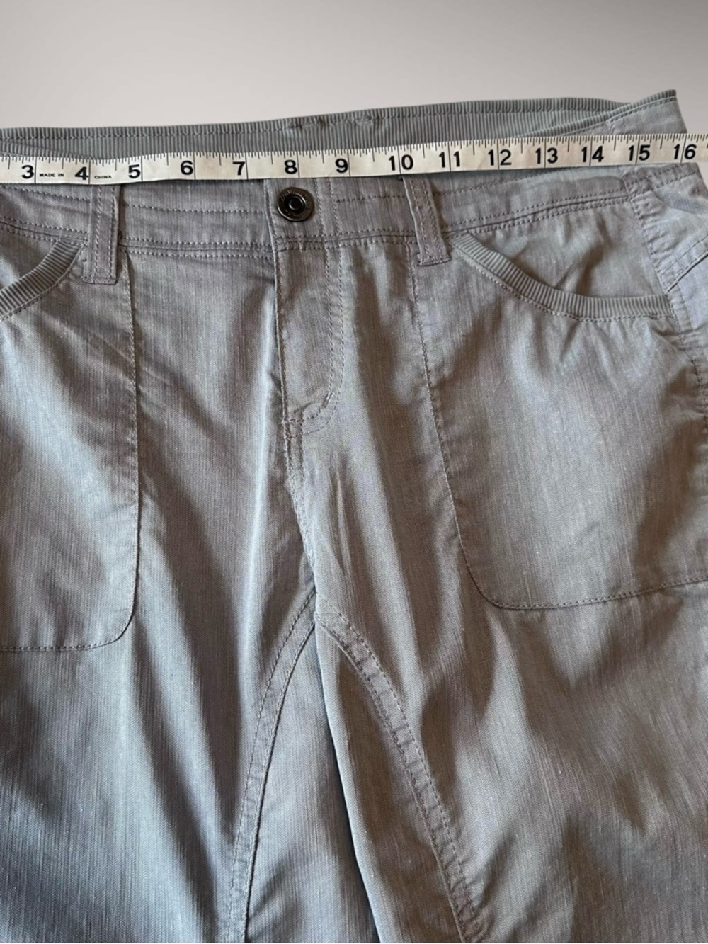 Kuhl Cabo Linen Blend Pants Women’s Size 10 Gray Style 6272 UPF 50+ Pockets Grey - Picture 9 of 16